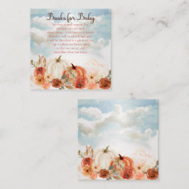 Tarjeta De Recepción Calabaza pequeña | Libros Chicas caídos para Baby