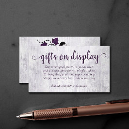 Tarjeta De Recepción Calabaza pequeña | Poema de visualización de regal