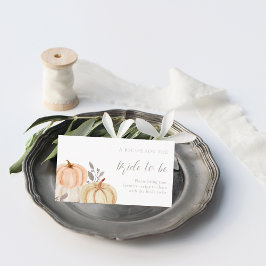 Tarjeta De Recepción Calabaza Rusa De Caída Comparte Una Receta Ducha D