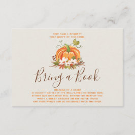 Tarjeta De Recepción Calabaza rusa trae un libro Cae en la ducha de oto