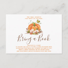 Tarjeta De Recepción Calabaza rusa trae un libro Cae en la ducha de oto