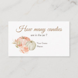 Tarjeta De Recepción Calabaza verde de otoño ¿Cuántos Canales?