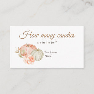 Tarjeta De Recepción Calabaza verde de otoño ¿Cuántos Canales?