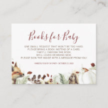 Calabaza y libros de animales forestales para bebé