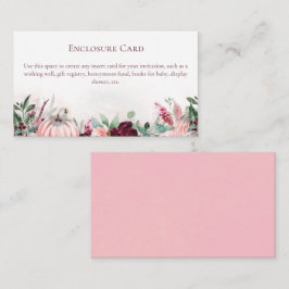 Tarjeta De Recepción Calabazas de otoño