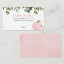 Calabazas rosadas caen naipes de agua para pañales