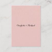 Caligrafía de boda Rosa Dorada Elegante Nombre Pla