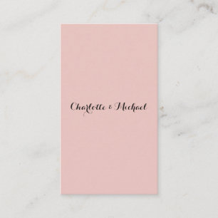 Tarjeta De Recepción Caligrafía de boda Rosa Dorada Elegante Nombre Pla