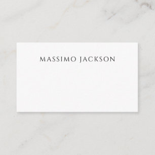 Tarjeta De Recepción Caligrafía de nombre propio chic simple negro blan