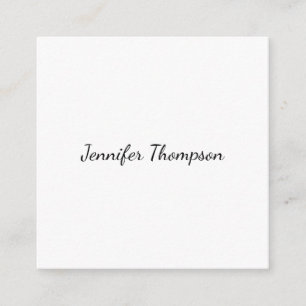 Tarjeta De Recepción Caligrafía Elegante Sencilla Nombre Simple