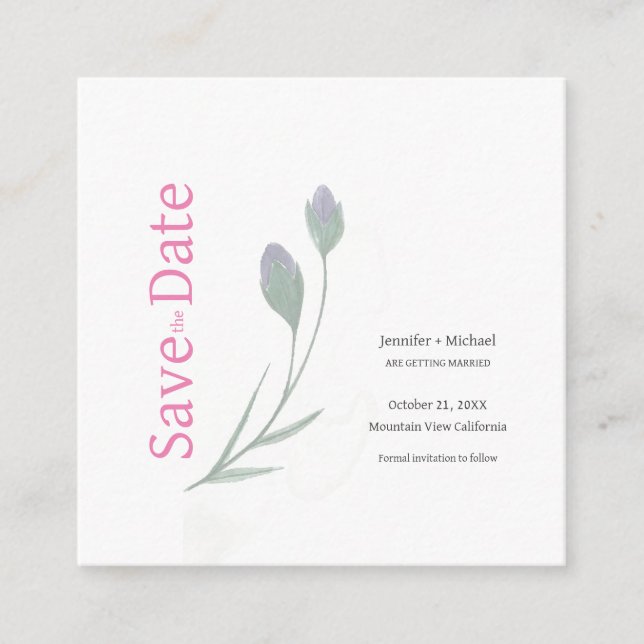 Tarjeta De Recepción Caligrafía matrimonial boda Floral Blanco negro (Anverso)
