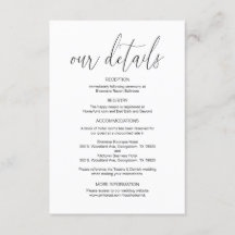 Caligrafía moderna, detalles Bodas, información