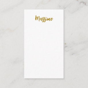 Tarjeta De Recepción Caligrafía Profesional Color Dorado Elegante