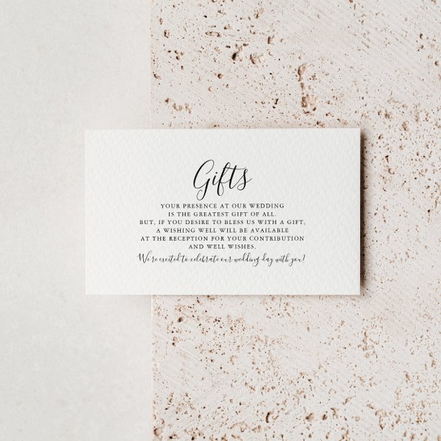Tarjeta De Recepción Caligrafía Regalos de boda formales (Subido por el creador)