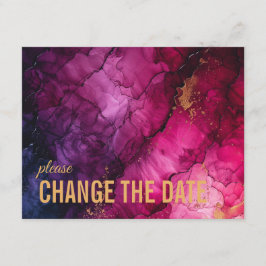 Tarjeta De Recepción Cambiar la fecha Celestial Elegance Sinfonía de Má