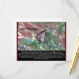Tarjeta De Recepción Cambios en la vida de los regalos inspiradores