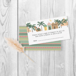 Tarjeta De Recepción Camello con tema del desierto Boho Baby Shower Dia