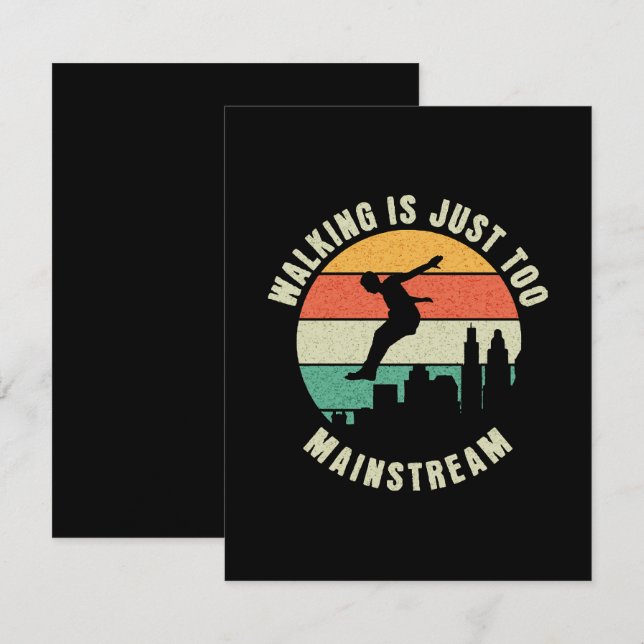 Tarjeta De Recepción Caminar es demasiado corriente (Anverso / Reverso)