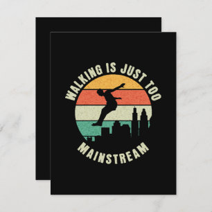 Tarjeta De Recepción Caminar es demasiado corriente