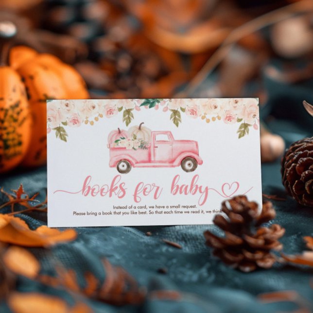 Tarjeta De Recepción Camión De Calabaza Libros Baby Shower Para Bebé (Subido por el creador)