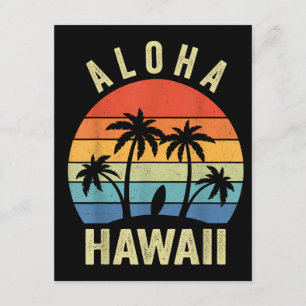 Tarjeta De Recepción Camisa de la isla hawaiana Aloha Hawaii Playa de p