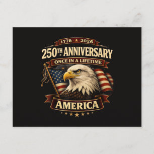 Tarjeta De Recepción Camiseta 250 Aniversario EE. UU. 250 América