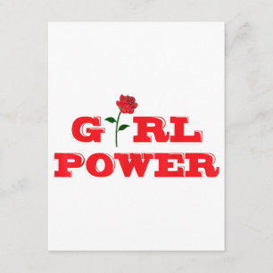 Tarjeta De Recepción Camiseta de poder chica - Mujeres increíbles femin