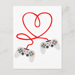 Tarjeta De Recepción Camiseta de San Valentín para Jugador de Videojueg