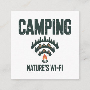 Tarjeta De Recepción Camping Natures Wifi