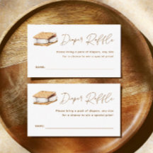 Camping Smore Fun Baby Shower Diaper Raffle