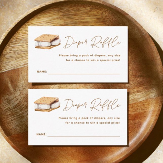 Tarjeta De Recepción Camping Smore Fun Baby Shower Diaper Raffle (Subido por el creador)