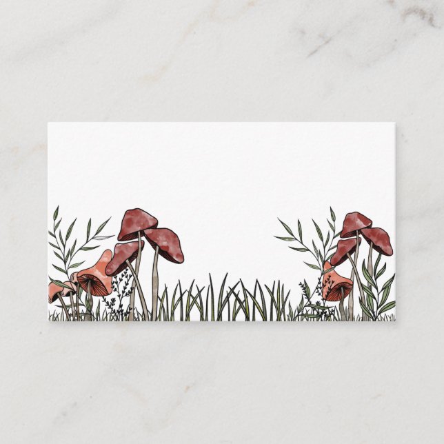 Tarjeta De Recepción Campo Mushroom (Anverso)