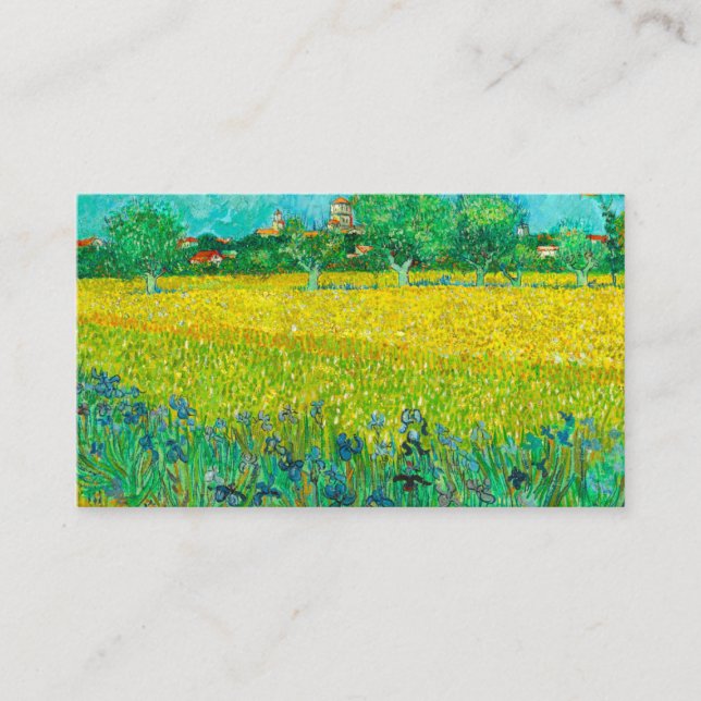 Tarjeta De Recepción Campo Van Gogh con irlandeses cerca de Arles (Anverso)