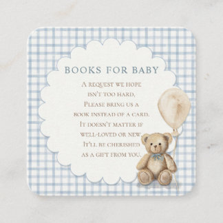 Tarjeta De Recepción Can Bearly Wait Teddy Bear Books for Baby Shower