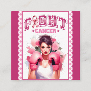 Tarjeta De Recepción Cáncer de Mama Floral Rosa y Bonito