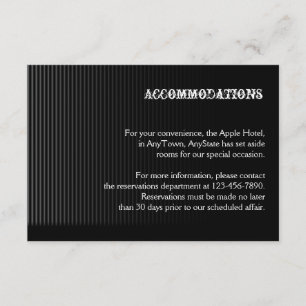 Tarjeta De Recepción Candelabra gótica sobre las viviendas de los Bodas