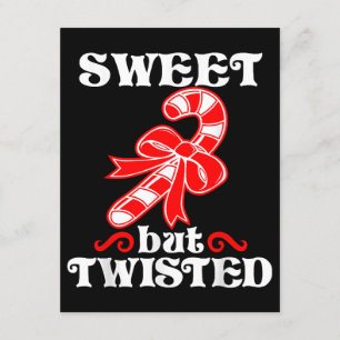 Tarjeta De Recepción Candy Cane Sweet Pero Twist Funny Navidades