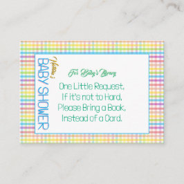 Tarjeta De Recepción Candy Stripe Pink Colorful Rainbow Baby Shower