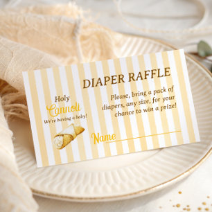 Tarjeta De Recepción Cannoli Bebe Ropa de Baño Amarillo con Lazo Italia