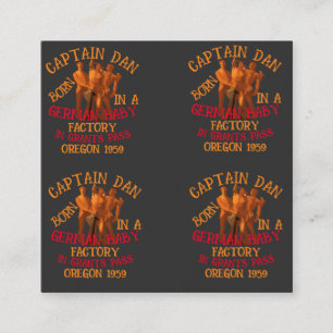 Tarjeta De Recepción Capitán Dan nacido fábrica de bebés alemanes Grant