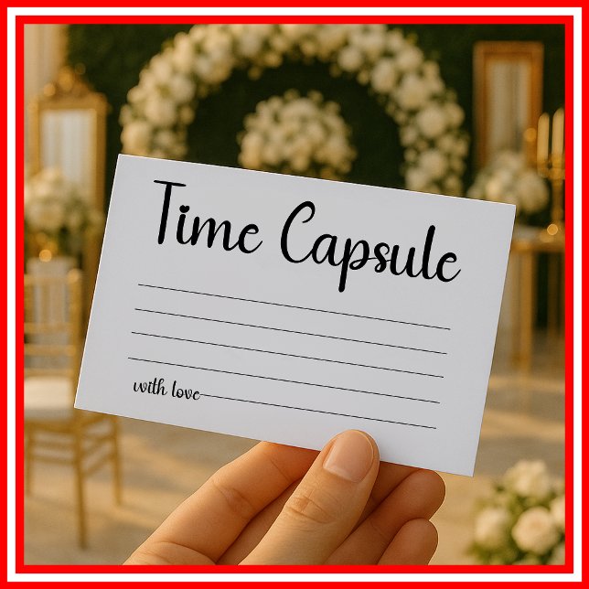 Tarjeta De Recepción Capsula de Tiempo para Boda y Despedida de Soltera (Subido por el creador)