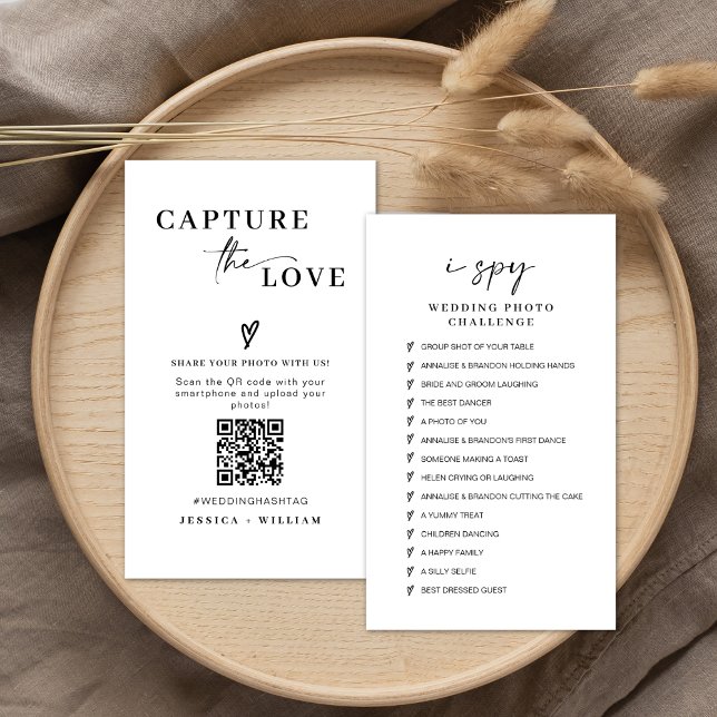 Tarjeta De Recepción Captura de boda moderna el amor Código Qr (Subido por el creador)