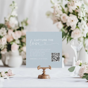 Tarjeta De Recepción ¡Captura el amor! Boda de código QR personalizado