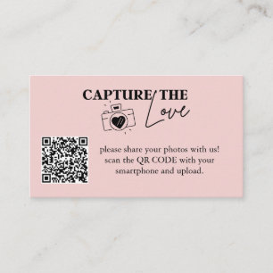 Tarjeta De Recepción Captura Personalizada El Código Qr Del Boda De Amo