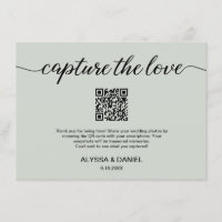 Captura verde: boda de código QR de amor