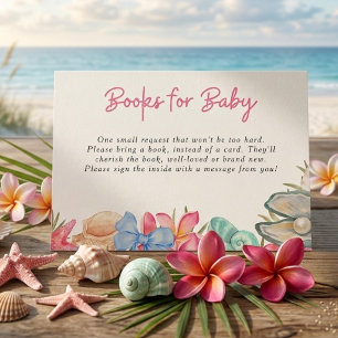 Tarjeta De Recepción Caracoles Playa Nos vemos pronto Baby Shower