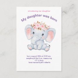 Tarjeta De Recepción Card, cumpleaños de mi hermosa hija