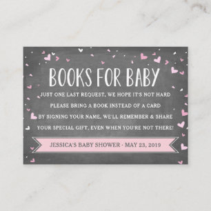 Tarjeta De Recepción Cardilla para solicitud de libro para bebés   Baby