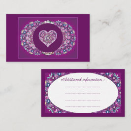 Tarjeta De Recepción Cardinal Red Rosace