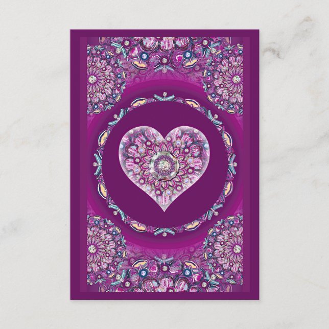 Tarjeta De Recepción Cardinal Red Rosace (Anverso)